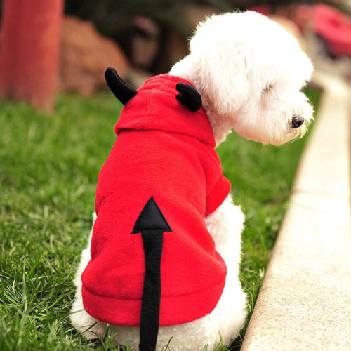 Dog Winter Coat Jacket Poodle Dog Clothes Pets Devil Dress Dogs Pets Clothing Chrismas