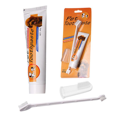 Pet Oral Care Kit Dog Cat Toothbrush Toothpaste Set Improve