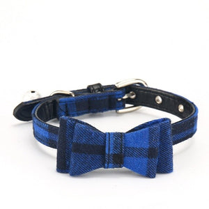 Plaid Dog Collar Cute  Basic Adjustable