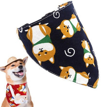 Load image into Gallery viewer, Doggy Printed Handsome Adjustable Puppy Triangular Bandana