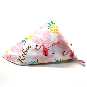 1 Pcs Dog Bandana Scarf Summer Tropical Rainforest Cute Pet Dog P