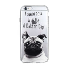 Load image into Gallery viewer, Funny cute cat dog Animal Phone Case For iPhone 7 7S 5 SE 5s 4S 6 6S 7 8 Plus X XR XS MAX Soft TPU Transparent silicone cover