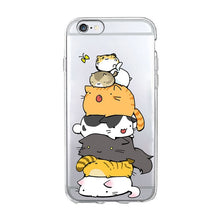 Load image into Gallery viewer, Funny cute cat dog Animal Phone Case For iPhone 7 7S 5 SE 5s 4S 6 6S 7 8 Plus X XR XS MAX Soft TPU Transparent silicone cover