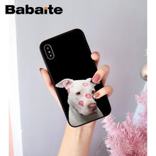 Load image into Gallery viewer, Lovely Pet Dog Pitbull Novelty Fundas Phone Case Cover for iPhone X XS MAX 6 6S 7 7plus 8 8Plus 5 5S XR for case