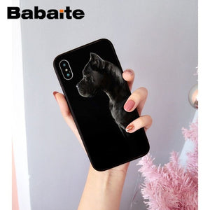 Lovely Pet Dog Pitbull Novelty Fundas Phone Case Cover for iPhone X XS MAX 6 6S 7 7plus 8 8Plus 5 5S XR for case