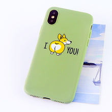 Load image into Gallery viewer, Mobile Phone Cases for iPhone 6s 7 8 Plus X XS MAX XR Case Funny Cute Dog Ass Soft Silicone Fitted Back Covers Accessories