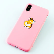 Load image into Gallery viewer, Mobile Phone Cases for iPhone 6s 7 8 Plus X XS MAX XR Case Funny Cute Dog Ass Soft Silicone Fitted Back Covers Accessories