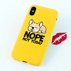 Mobile Phone Cases for iPhone 6s 7 8 Plus X XS MAX XR Case Funny Cute Dog Ass Soft Silicone Fitted Back Covers Accessories