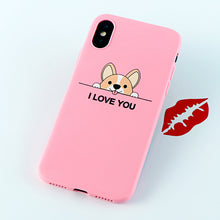 Load image into Gallery viewer, Mobile Phone Cases for iPhone 6s 7 8 Plus X XS MAX XR Case Funny Cute Dog Ass Soft Silicone Fitted Back Covers Accessories