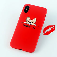 Load image into Gallery viewer, Mobile Phone Cases for iPhone 6s 7 8 Plus X XS MAX XR Case Funny Cute Dog Ass Soft Silicone Fitted Back Covers Accessories