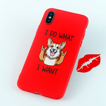 Load image into Gallery viewer, Mobile Phone Cases for iPhone 6s 7 8 Plus X XS MAX XR Case Funny Cute Dog Ass Soft Silicone Fitted Back Covers Accessories