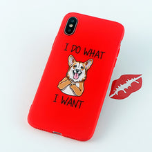 Load image into Gallery viewer, Mobile Phone Cases for iPhone 6s 7 8 Plus X XS MAX XR Case Funny Cute Dog Ass Soft Silicone Fitted Back Covers Accessories