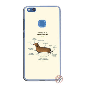 Dachshund dog Hard Phone Case for Huawei P30 P20 Pro P9 P10 Plus P8 Lite Mini 2016 2017 P smart Z 2019 Cover