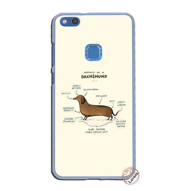 Dachshund dog Hard Phone Case for Huawei P30 P20 Pro P9 P10 Plus P8 Lite Mini 2016 2017 P smart Z 2019 Cover