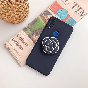 3D silicone cartoon phone holder case for samsung galaxy A50 A30 A40 A20 A10 A70 A60 A80 A7 2018 a8s cute stand soft back cover