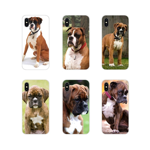 cool Boxer dog Accessories Phone Shell Covers For Apple iPhone X XR XS MAX 4 4S 5 5S 5C SE 6 6S 7 8 Plus ipod touch 5 6