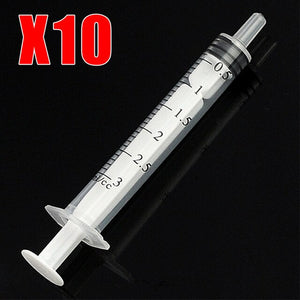 10Pcs Disposable Syringe 1ml 2.5ml 3ml 5ml 10ml 20ml 30ml 50ml Enema Medica Yringes