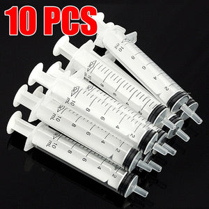 10Pcs Disposable Syringe 1ml 2.5ml 3ml 5ml 10ml 20ml 30ml 50ml Enema Medica Yringes