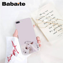 Load image into Gallery viewer, bull terrier dog Soft Silicone Phone Case for iPhone X XS MAX 6 6S 7 7plus 8 8Plus 5 5S XR 10 Case