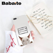 Load image into Gallery viewer, bull terrier dog Soft Silicone Phone Case for iPhone X XS MAX 6 6S 7 7plus 8 8Plus 5 5S XR 10 Case