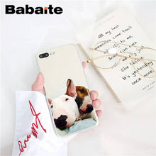 Load image into Gallery viewer, bull terrier dog Soft Silicone Phone Case for iPhone X XS MAX 6 6S 7 7plus 8 8Plus 5 5S XR 10 Case