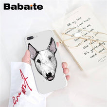 Load image into Gallery viewer, bull terrier dog Soft Silicone Phone Case for iPhone X XS MAX 6 6S 7 7plus 8 8Plus 5 5S XR 10 Case