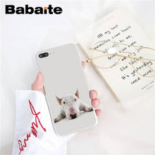 Load image into Gallery viewer, bull terrier dog Soft Silicone Phone Case for iPhone X XS MAX 6 6S 7 7plus 8 8Plus 5 5S XR 10 Case