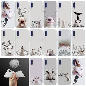 Case Bull Terrier bullterrier dog For Xiaomi 9 se 8 lite 6X 5X Mi a1 a2 f1 Mix 2s Max 3 Phone redmi Note 7 6 5 go cases