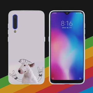 Case Bull Terrier bullterrier dog For Xiaomi 9 se 8 lite 6X 5X Mi a1 a2 f1 Mix 2s Max 3 Phone redmi Note 7 6 5 go cases