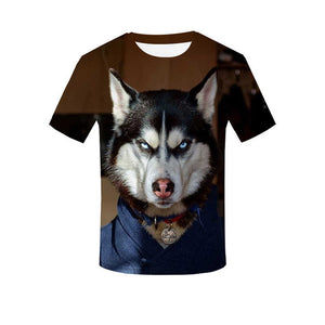 Tops Cool t-shirt Men/Women High Quality Lovely puppy 3d t shirt lovely dog Print