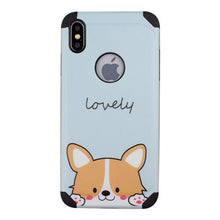 Load image into Gallery viewer, Mobile Phone Cases for iPhone 7 8 Plus X XS MAX XR Case Funny Cute Dog cat Soft TPU+PC relief Back Covers Accessories