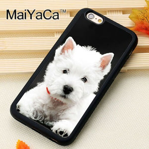 West Highland Terrier Westie Dog Phone Cases Accessories For iPhone 6 6S 7 8 Plus XS Max XR 5S SE Soft TPU Back Cover