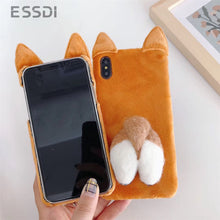 Load image into Gallery viewer, Cute Animal Keki Dog Butt Phone Cases For iPhone XR XS Max 6 6S 78 Plus X Soft  Back Cover Mobile Phone Case Accessories