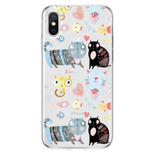 Load image into Gallery viewer, For iPhone 7 Coque Comic Cute dog Animals For iPhone XS 4S 5 5S SE 6 6S 8 plus X XR Fundas Soft Cover TPU For iPhone XS Max case