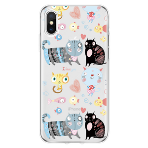 For iPhone 7 Coque Comic Cute dog Animals For iPhone XS 4S 5 5S SE 6 6S 8 plus X XR Fundas Soft Cover TPU For iPhone XS Max case