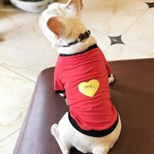 Dog Clothes for Small Dogs  T-shirt Cotton Pet Sweater