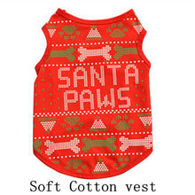 Load image into Gallery viewer, Autumn Winter Chrismas Puppy Vest Clothing  Dog  for Small Dogs Pet Cat Coat Jackets