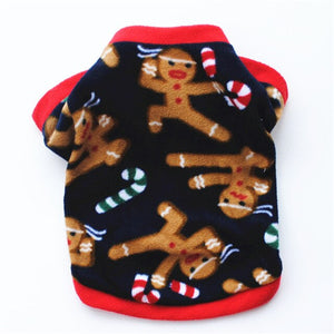 Autumn Winter Chrismas Puppy Vest Clothing  Dog  for Small Dogs Pet Cat Coat Jackets