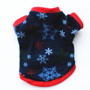 Autumn Winter Chrismas Puppy Vest Clothing  Dog  for Small Dogs Pet Cat Coat Jackets