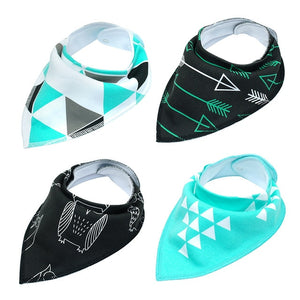 4pcs Dog Bandana Bib Scarf Cotton Pet Dogs Grooming