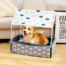 Load image into Gallery viewer, Washable Home Shape Dog Bed + Tent Dog  Pet Removable House For Puppy Dogs Cat Small Animals