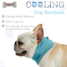 Load image into Gallery viewer, Instant Ice Cooling Dog Bandana Scarf for Pet small dogs Bulldog