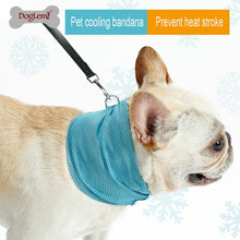 Load image into Gallery viewer, Instant Ice Cooling Dog Bandana Scarf for Pet small dogs Bulldog