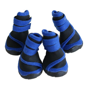 4Pcs Pet Supplies Fashion Waterproof Pet Dog Shoes Anti-Slip Comfortable Protective Boots