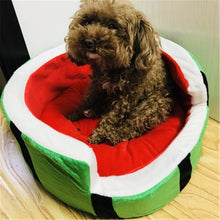 Load image into Gallery viewer, Cute Watermelon Modeling Kennel Dog Bed  Pet  Bed Removable Pillow Small Medium Dogs