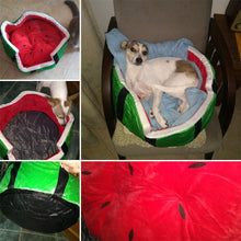 Load image into Gallery viewer, Cute Watermelon Modeling Kennel Dog Bed  Pet  Bed Removable Pillow Small Medium Dogs