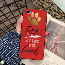 Load image into Gallery viewer, Dogs Are Girls cute Dog paws Soft print Phone Accessories Case For iphone X 8 8plus 7 7plus 6 6s XS XR XSMAX Cover