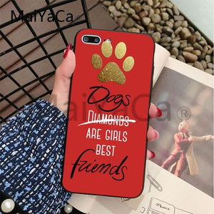 Dogs Are Girls cute Dog paws Soft print Phone Accessories Case For iphone X 8 8plus 7 7plus 6 6s XS XR XSMAX Cover