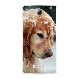 Soft Silicon for Lenovo A2010 A 2010 Case for Lenovo A2010 Phone Silicone Ultra thin Cute Dog Back Cover for Lenovo A2010