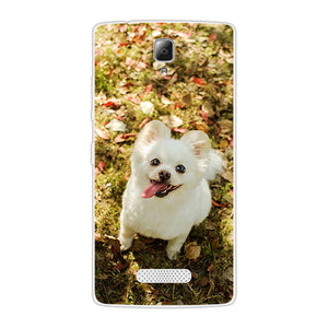 Soft Silicon for Lenovo A2010 A 2010 Case for Lenovo A2010 Phone Silicone Ultra thin Cute Dog Back Cover for Lenovo A2010